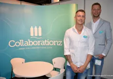 Javey Verhegd and Remco Sluijter of Collaborationz were at the trade fair for their filling and packaging services.                           